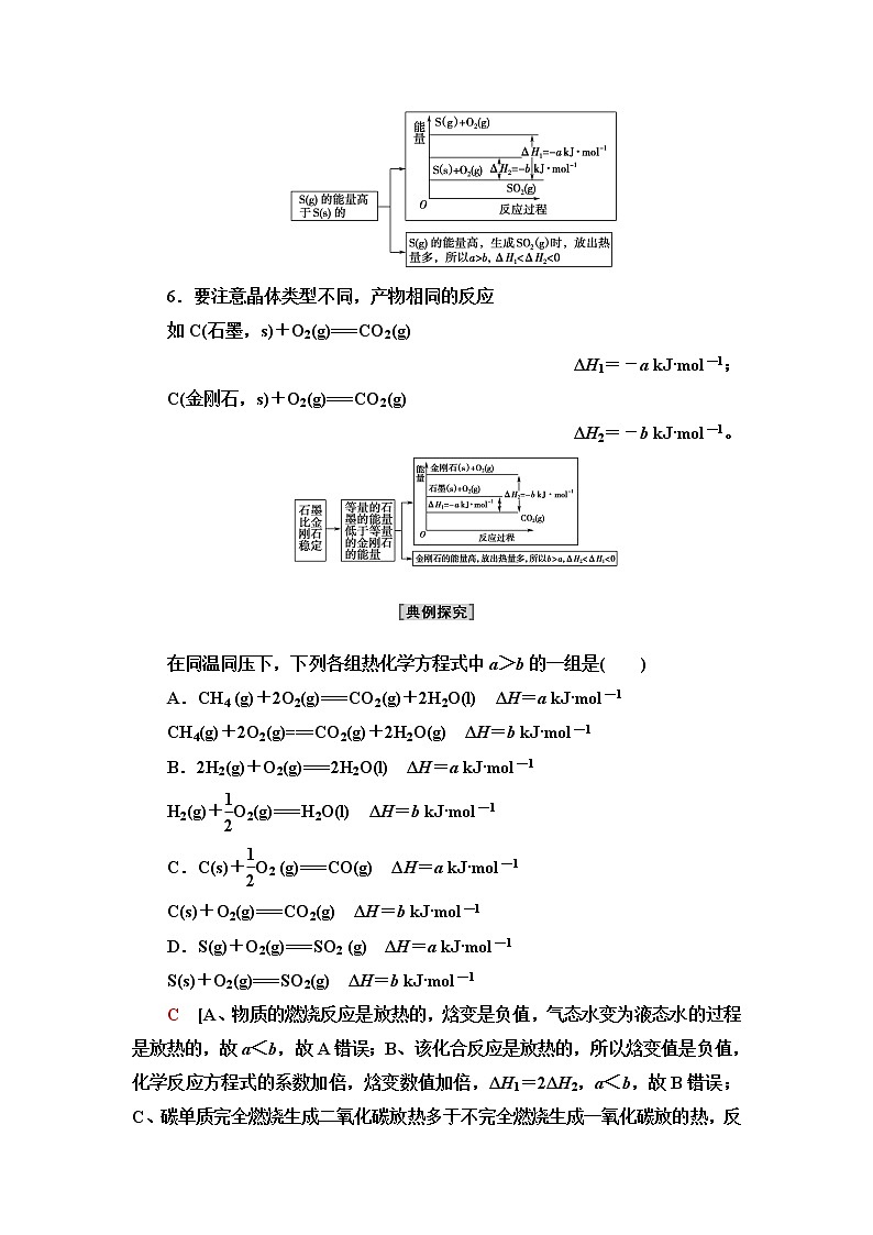 苏教版高中化学选择性必修1专题1第1单元能力课时1化学反应的热效应学案02