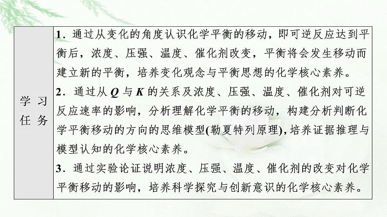 苏教版高中化学选择性必修1专题2第3单元基础课时14化学平衡的移动课件02