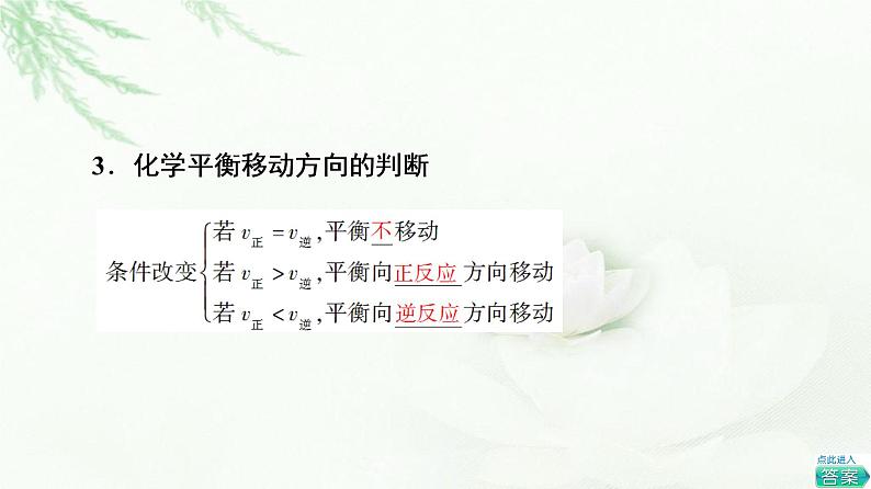 苏教版高中化学选择性必修1专题2第3单元基础课时14化学平衡的移动课件06