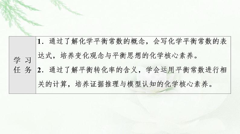 苏教版高中化学选择性必修1专题2第2单元基础课时13化学平衡常数课件02