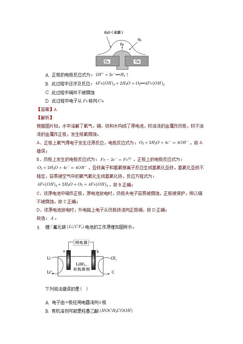 06  电化学原理应用—高考（化学）一轮复习 知识点+练习+测试02