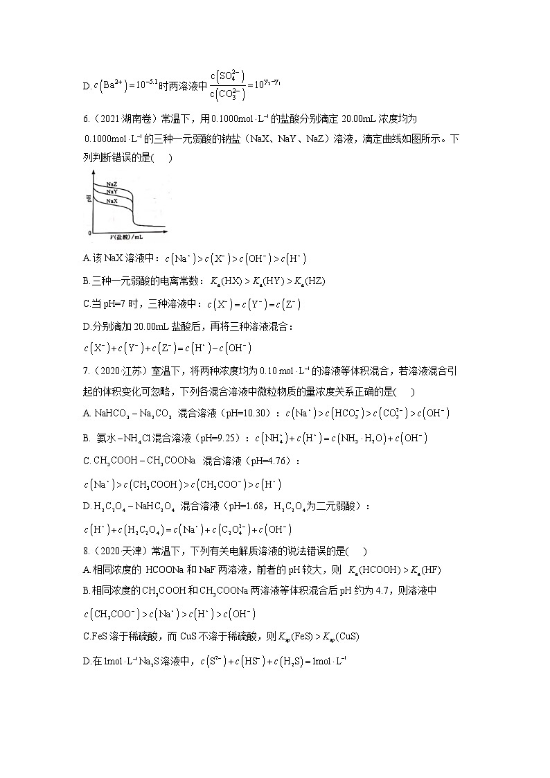 07  电解质溶液—练习第3页