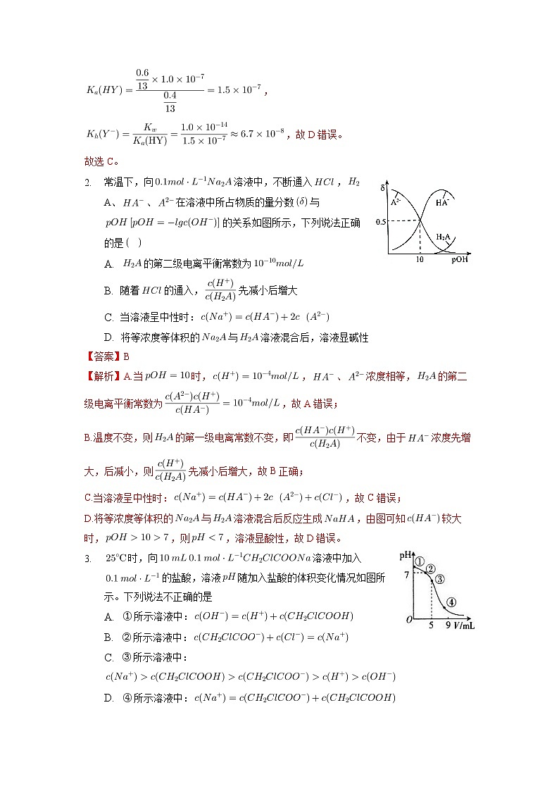 07  电解质溶液—测试(含答案解析)第2页