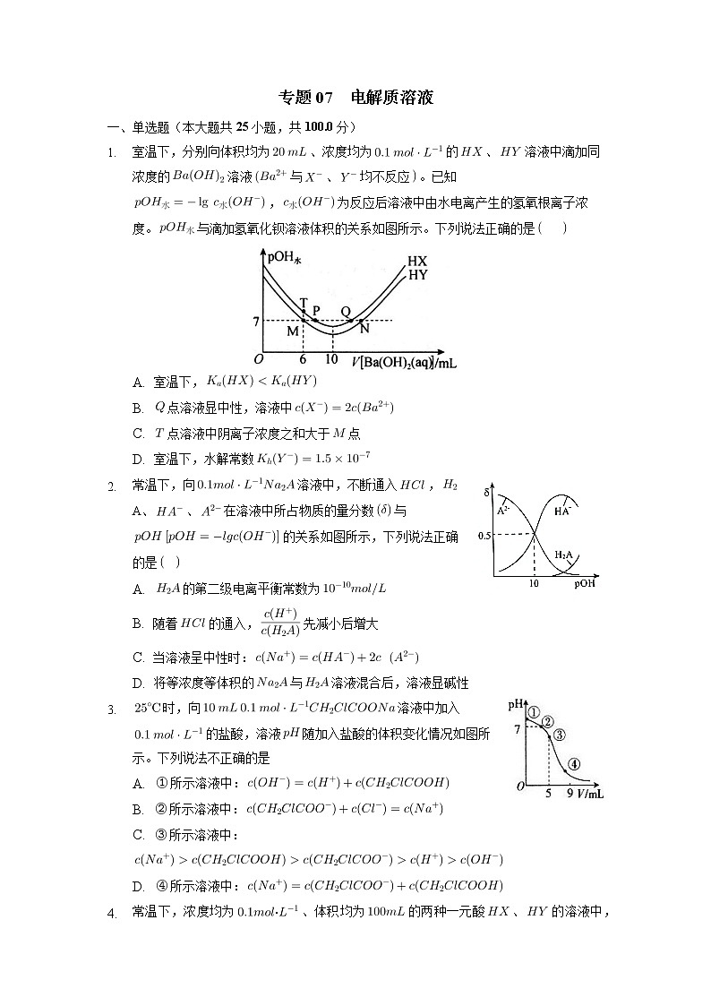 07  电解质溶液—测试第1页