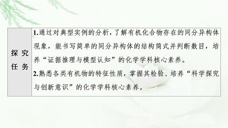 鲁科版高中化学必修第二册第3章第3节能力课时4同分异构体和有机物的检验、鉴别课件第2页