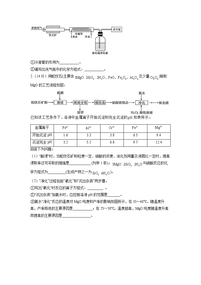 11  无机工艺流程题—测试第2页