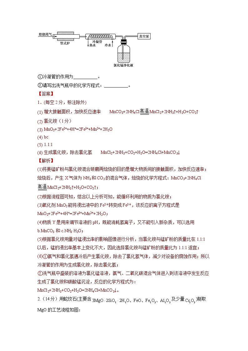 11  无机工艺流程题—测试(含答案解析)第2页