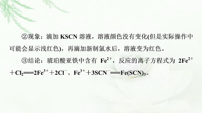 鲁科版高中化学选择性必修2第2章微项目补铁剂中铁元素的检验——应用配合物进行物质检验课件08