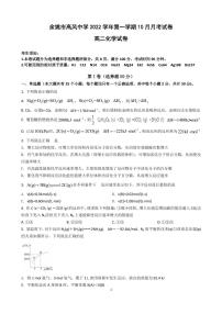 2023宁波余姚高风中学高二上学期10月月考化学试题PDF版含答案