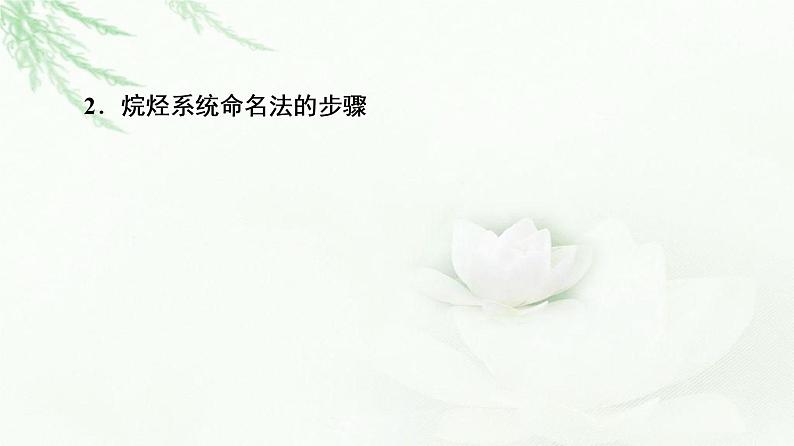 鲁科版高中化学选择性必修3第1章第1节基础课时2有机化合物的命名课件第7页