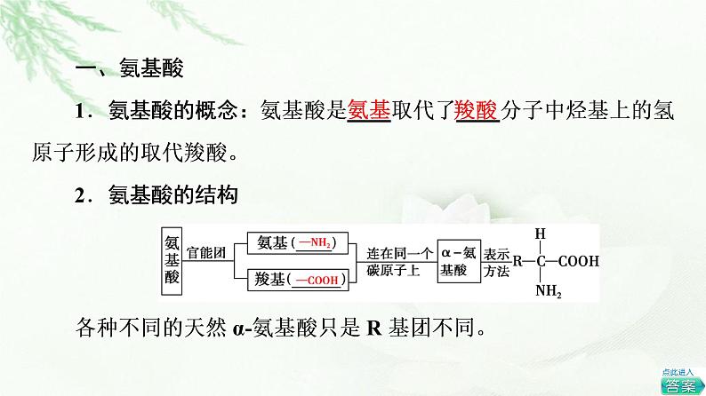 鲁科版高中化学选择性必修3第2章第4节基础课时16氨基酸和蛋白质课件04