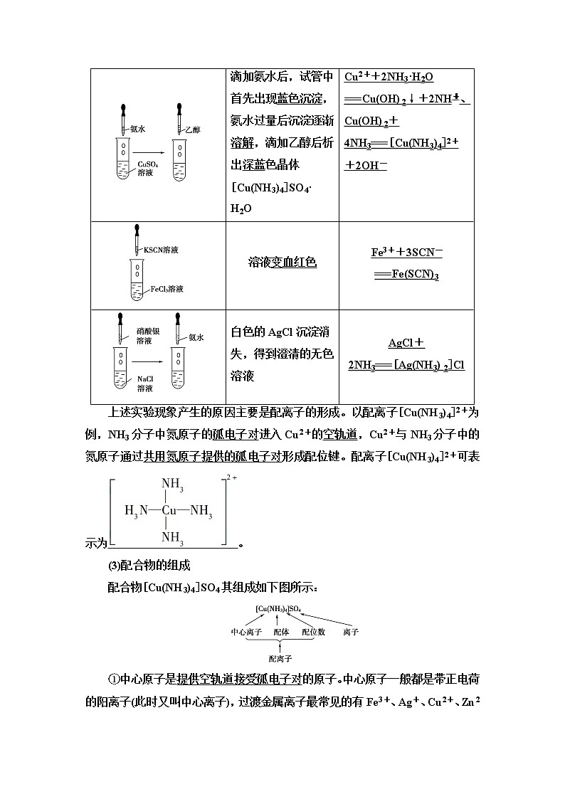 人教版高中化学选择性必修2第3章第4节基础课时15配合物与超分子学案第2页