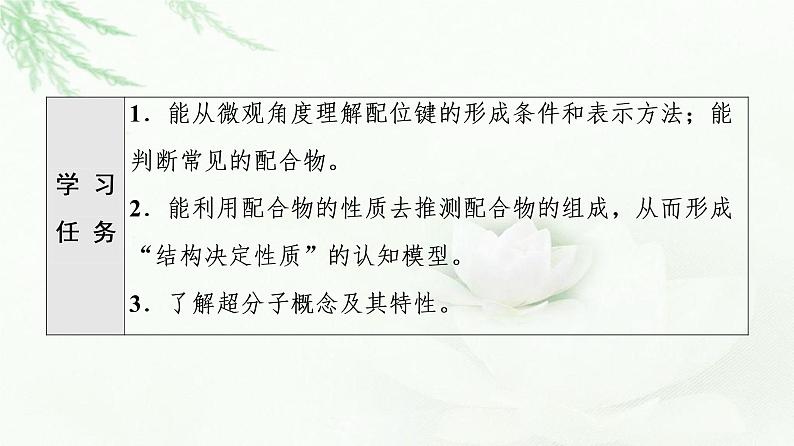 人教版高中化学选择性必修2第3章第4节基础课时15配合物与超分子课件第2页