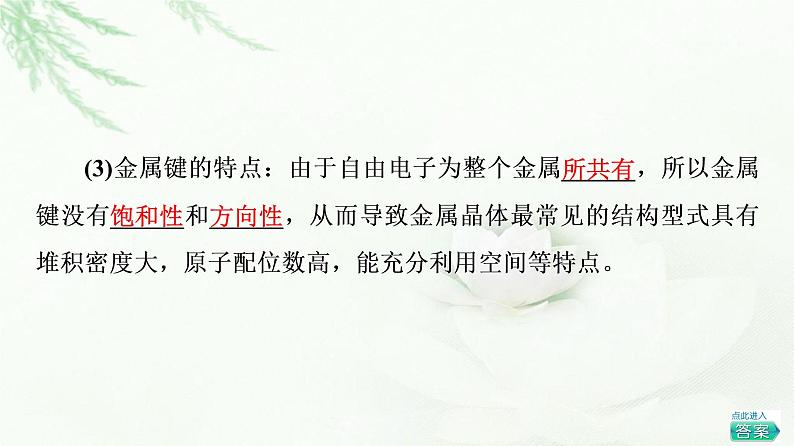 鲁科版高中化学选择性必修2第3章第2节基础课时12金属晶体离子晶体课件第5页