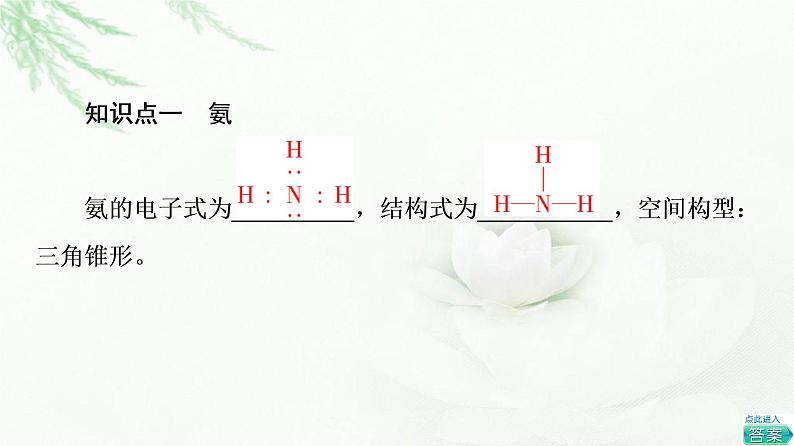 人教版高中化学必修第二册第5章第2节基础课时4氨和铵盐课件第4页