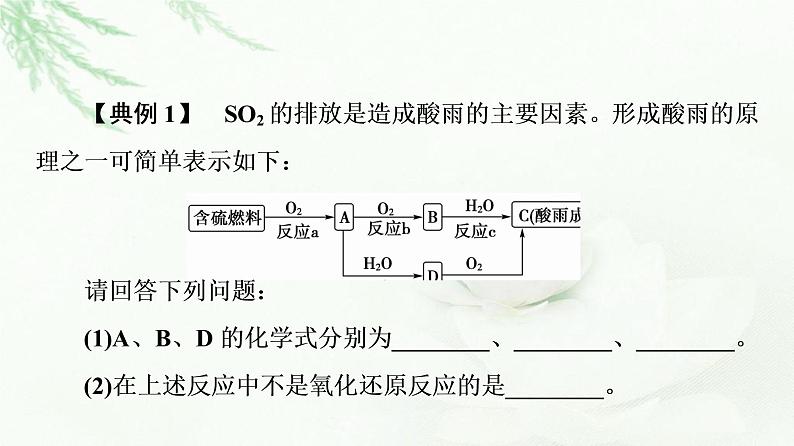 人教版高中化学必修第二册第5章第1节能力课时1含硫物质的转化及其综合实验课件+学案07