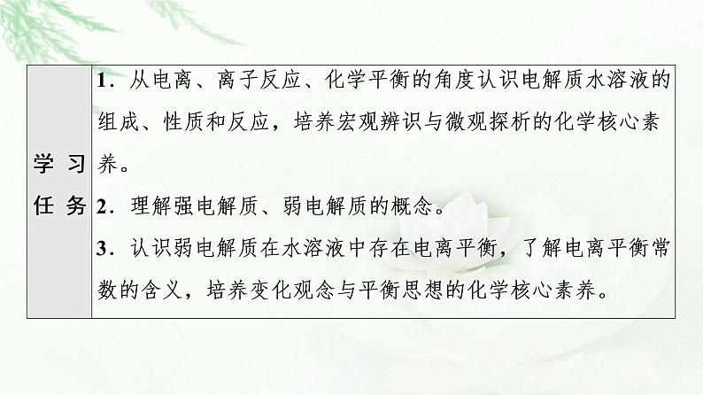 人教版高中化学选择性必修1第3章第1节基础课时9电离平衡课件+学案02