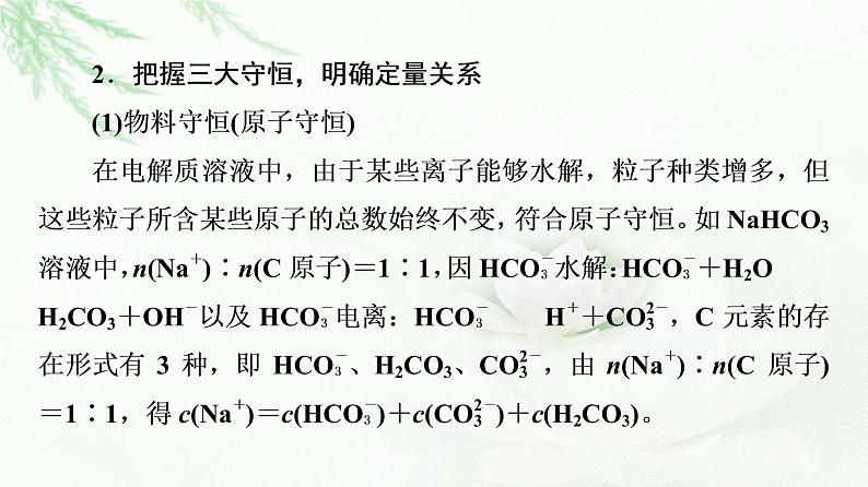 人教版高中化学选择性必修1第3章第3节能力课时5水溶液中离子浓度的关系课件第6页