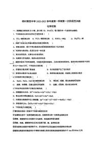 2023天津武清区杨村四中高一上学期10月月考化学试题PDF版含答案