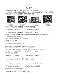 北京市第四中学2022-2023学年高一上学期适应性测试化学试题（含答案）