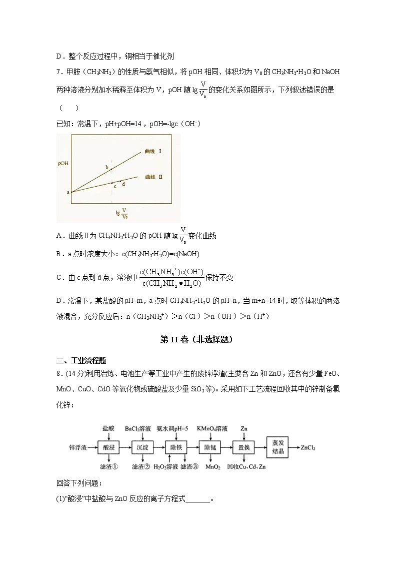 2021拉萨中学高三第六次月考化学试卷含答案第3页