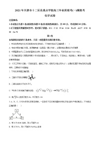 2021天津市十二区县重点学校高三下学期毕业班联考模拟（一）化学试题含答案