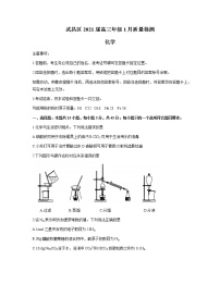 2021武汉武昌区高三1月质量检测化学试题含答案