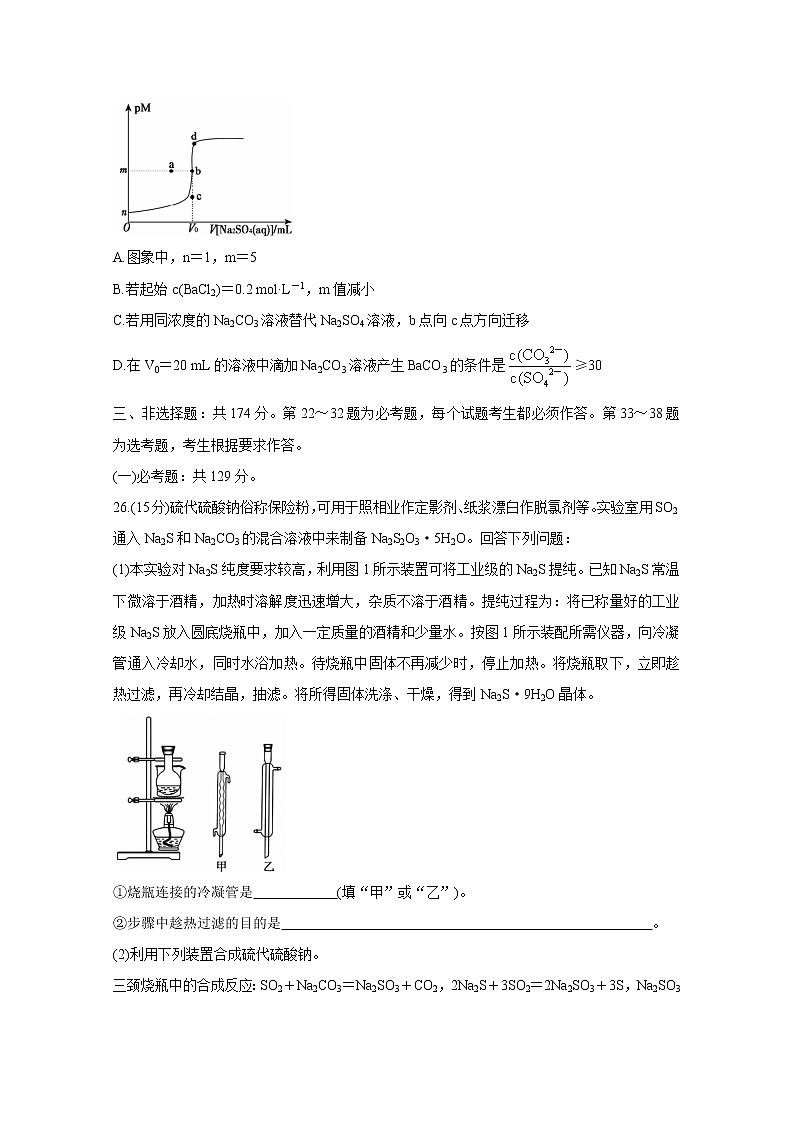 2021安徽省名校联盟高三上学期模拟调研卷（五）化学含答案03