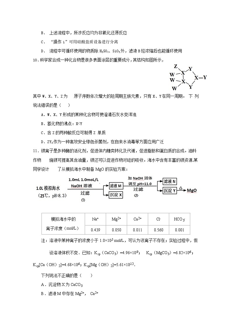2021江西省丰城中学、高安二中等六校高三1月联考理综化学试题含答案第2页