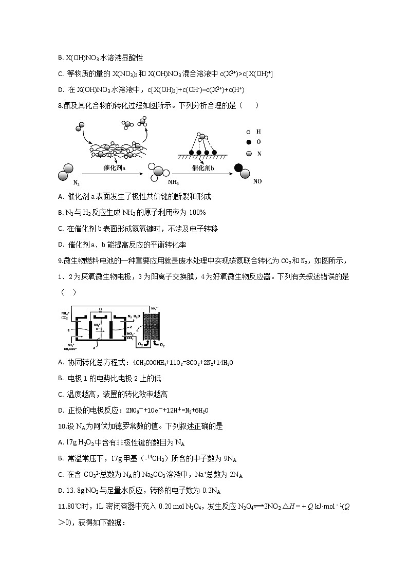 2021合肥肥东县高级中学高三上学期第三次月考化学试题含答案03