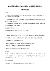 2021湖北山东部分重点中学高三12月教学质量联合检测化学试题含解析