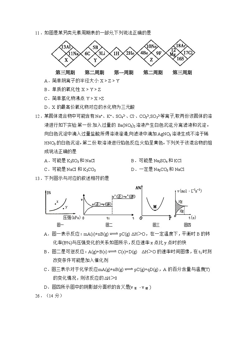 2021银川一中高三第四次月考理综-化学试题含答案第2页