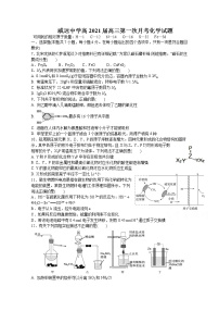 2021四川省威远中学高三上学期第一次月考理综-化学试题含答案