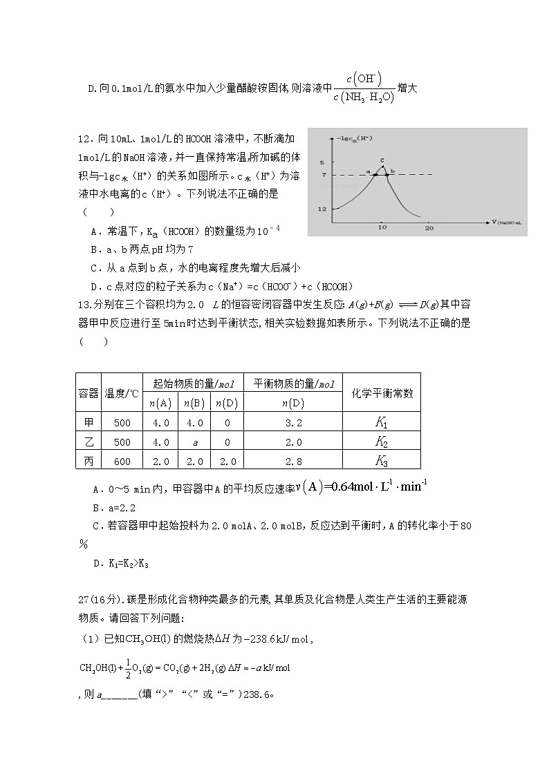 2021南充阆中东风中学高三上学期9月月考化学试卷含答案第2页