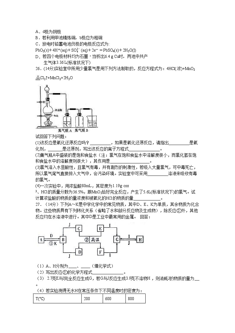 2021泸县五中高三上学期第一次月考理综-化学试题含答案第2页