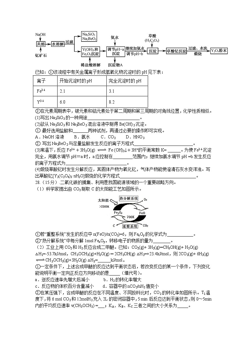 2020泸县五中高三下学期第二次高考适应性考试理综-化学试题含答案第3页