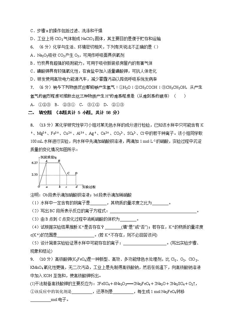 2020眉山东坡区多悦高级中学校高三5月月考化学试题含答案第2页