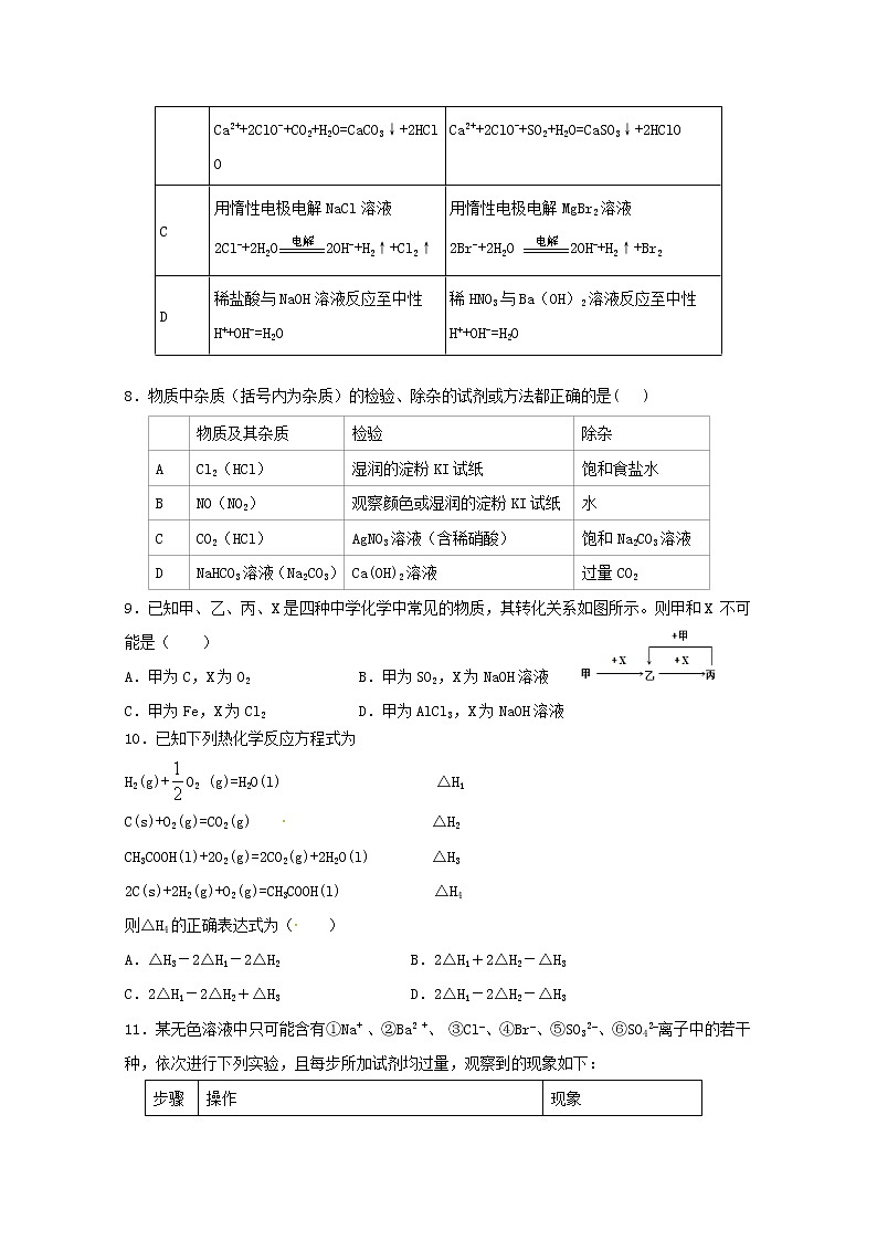 2020西宁六校（沈那、昆仑、总寨、海湖、21中、三中）高三上学期期末考试化学试题PDF版含答案第3页