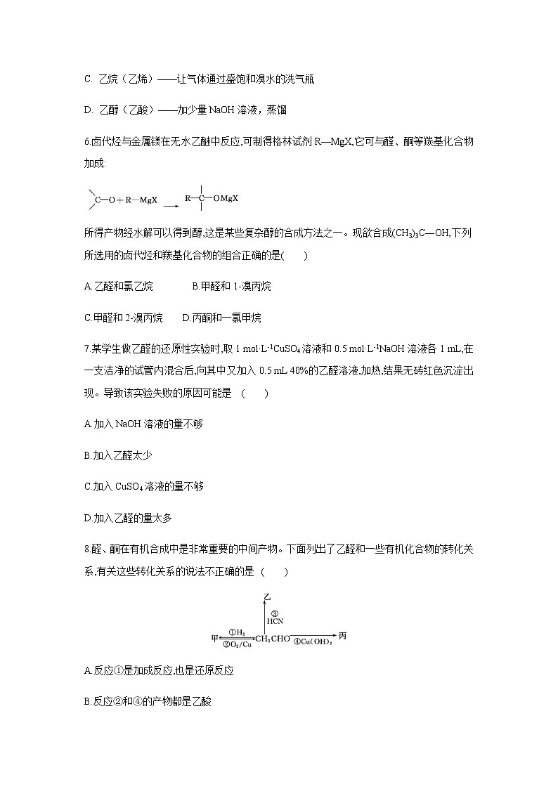 2021定远县育才学校高二下学期5月周测（5月17日）化学试题含答案03