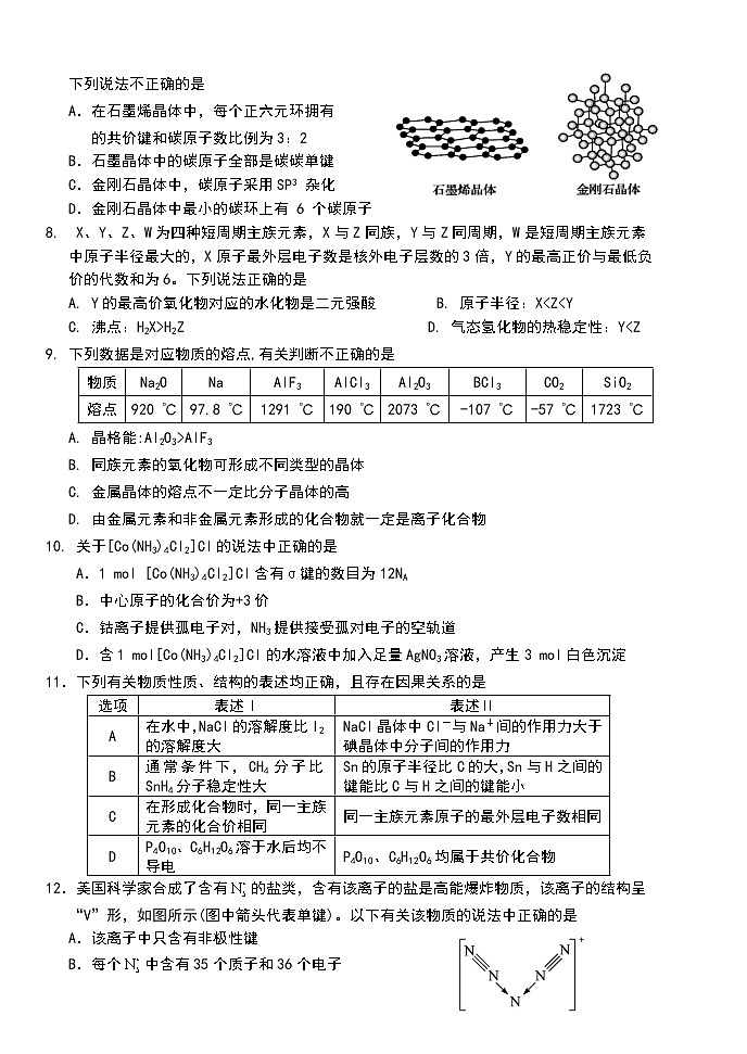 高二化学期中测试题第2页