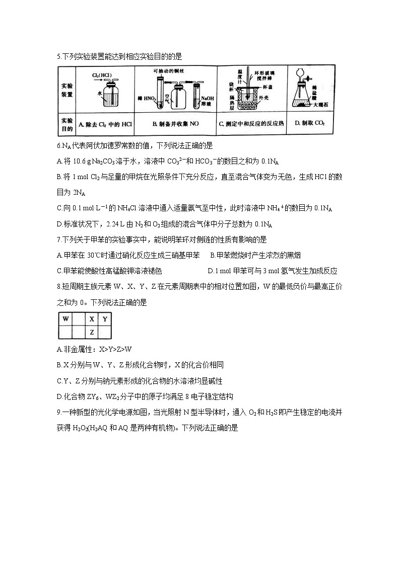 2021湖南省重点中学高二下学期3月联考化学含答案第2页