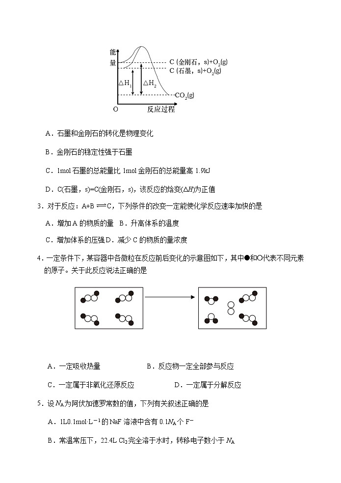 2021邹城高二上学期期中化学试题图片版含答案第2页