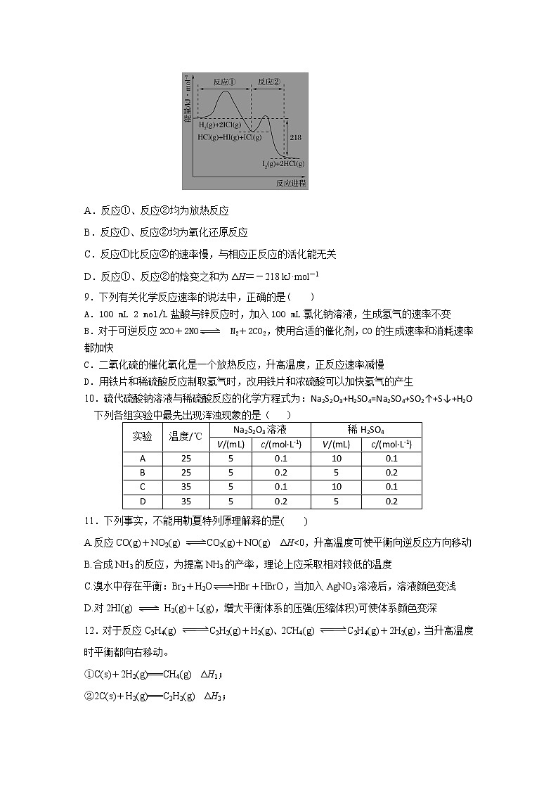 2021朔州怀仁县怀仁一中云东校区高二上学期第二次月考化学试卷含答案第2页