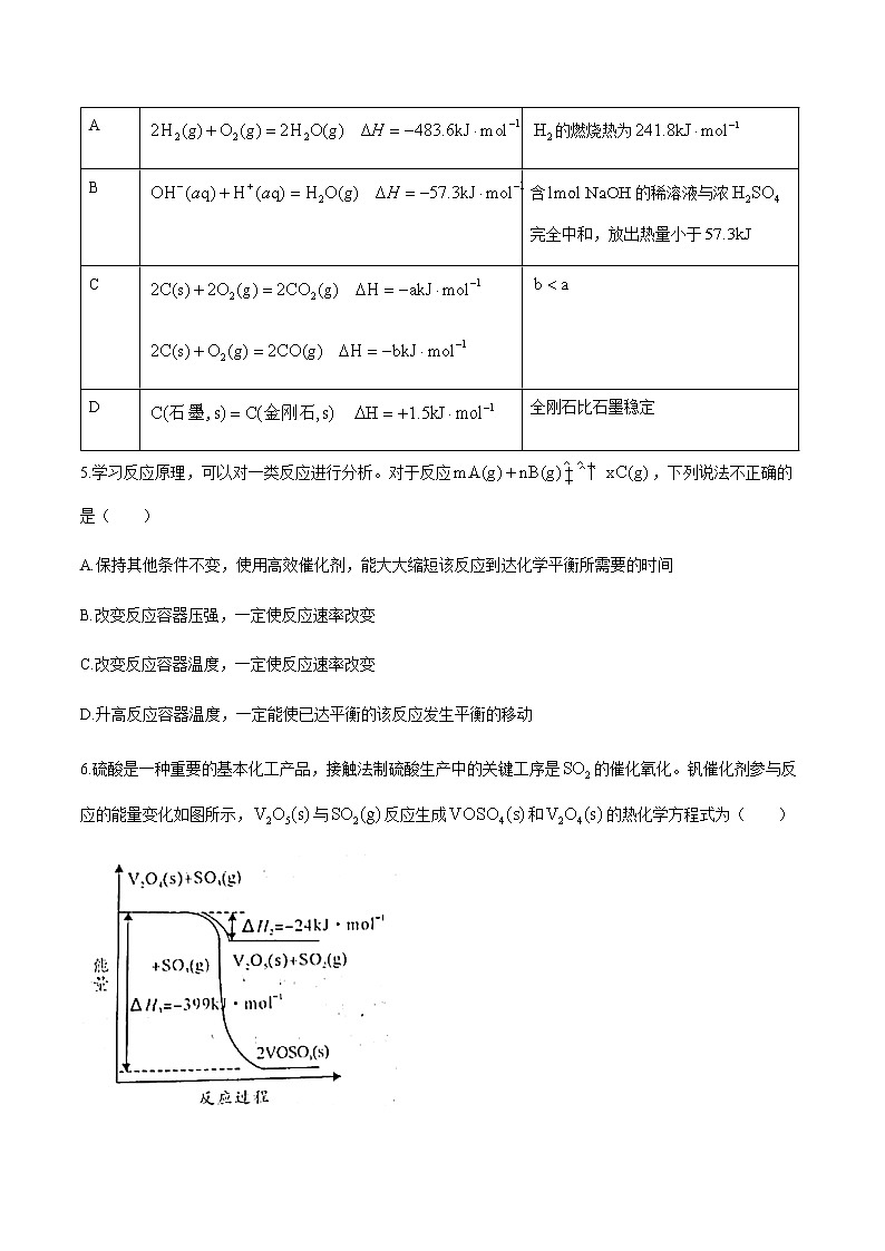 2021河南省豫南九校高二上学期第一次联考（9月）化学试题含答案第2页