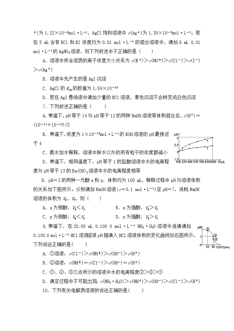 2020遂宁船山区二中校高二下学期期中考试化学试题含答案02