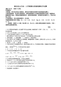 2021湖北省高一上学期元月期末化学试题含解析