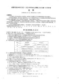 四川省成都石室中学2022-2023学年高三化学上学期10月月考试题（PDF版附解析）