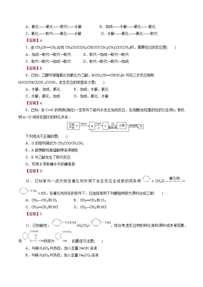 2023年高考化学一轮复习小题多维练- 第55练  有机合成第2页