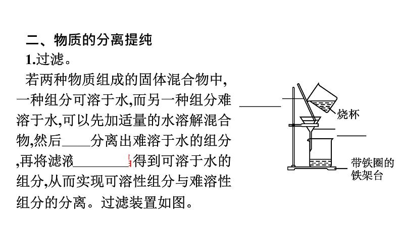 2022-2023学年化学苏教版必修第一册课件：专题2 第一单元 第1课时　物质的分离与提纯08