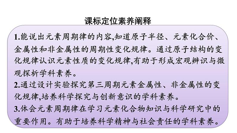 2022-2023学年化学苏教版必修第一册课件：专题5 第一单元 第1课时　元素周期律第3页